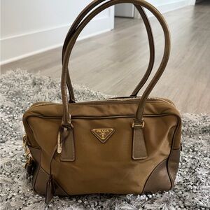 Prada Bronze Shoulder Bag